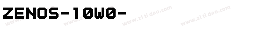 ZenOs-10w0字体转换