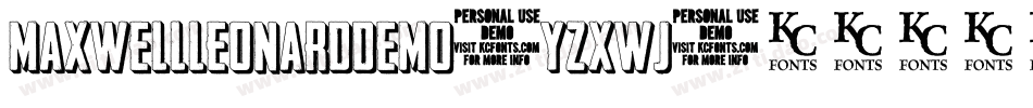 MaxwellLeonardDemo-YzXWj字体转换 MaxwellLeonardDemo-YzXWj字体转换
