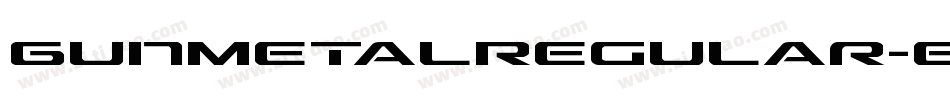 GunmetalRegular-eeAx字体转换