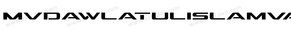 MvdawlatulislamvazanRasmy-mDAx字体转换