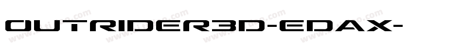 Outrider3D-edAx字体转换