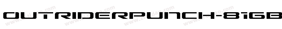 OutriderPunch-81GB字体转换