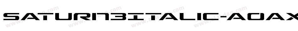 Saturn3Italic-a0ax字体转换