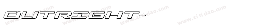 OUTRIGHT字体转换