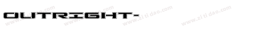 OUTRIGHT字体转换