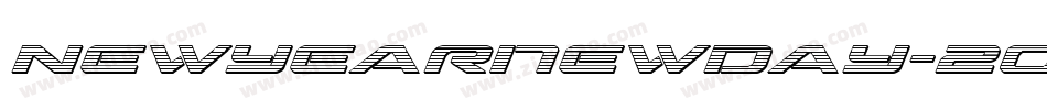 Newyearnewday-2O1e8字体转换