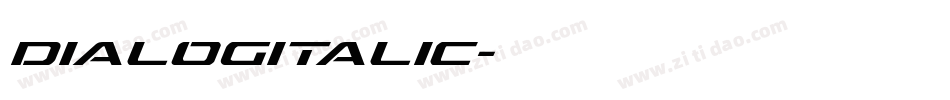 Dialogitalic字体转换