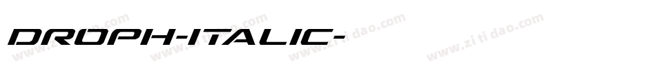 Droph-italic字体转换