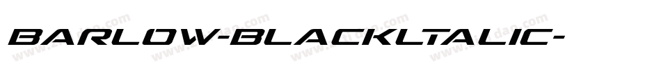 barlow-blackltalic字体转换 barlow-blackltalic字体转换
