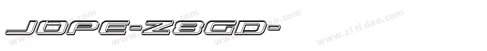 Jope-z8gD字体转换