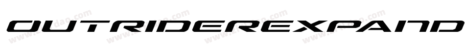 OutriderExpandedItalicExpandedItalic-5Gqx字体转换