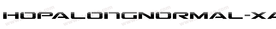 HopalongNormal-XARj字体转换