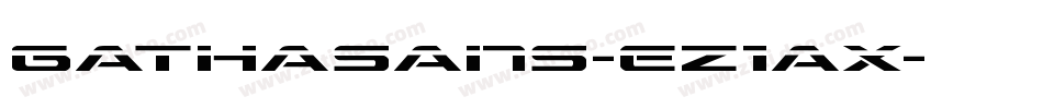 Gathasans-eZ1ax字体转换