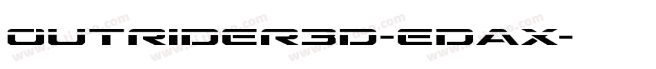 Outrider3D-edAx字体转换