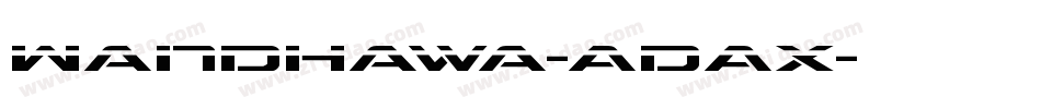 Wandhawa-ADAx字体转换