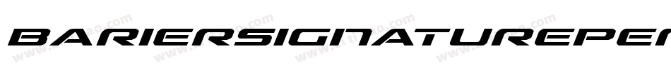 BarierSignaturePersonalUse-vmRzL字体转换