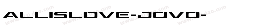 Allislove-j0V0字体转换