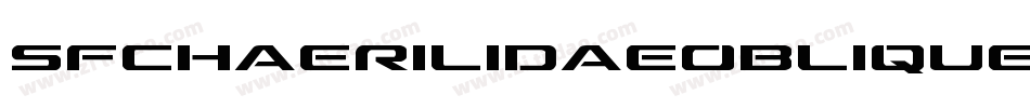 SfChaerilidaeOblique-D0v0字体转换