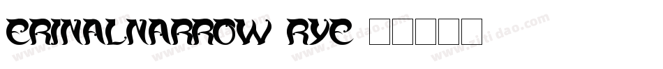 ErinalNarrow-Rye字体转换