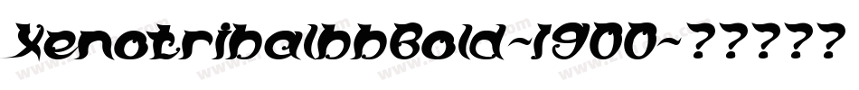 XenotribalbbBold-19O0字体转换