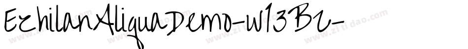 EzhilanAliquaDemo-w13BZ字体转换