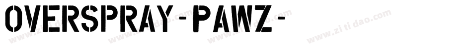 Overspray-PAWZ字体转换