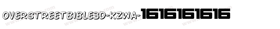 OverstreetBible3D-KzwA字体转换