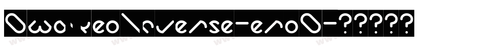 OwaikeoInverse-eroO字体转换
