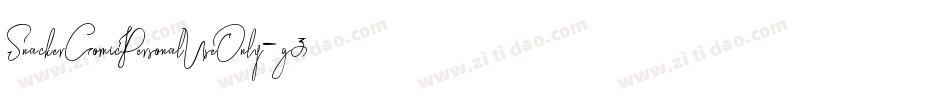 SnackerComicPersonalUseOnly-g3Z5字体转换