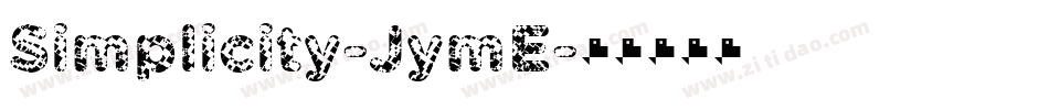 Simplicity-JymE字体转换