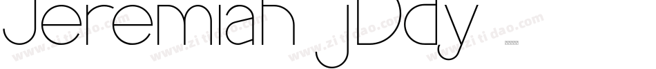Jeremiah-jDdy字体转换