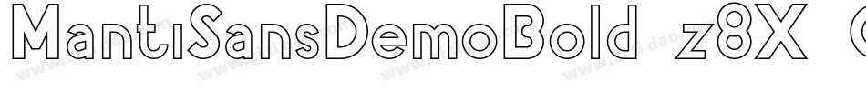 MantiSansDemoBold-z8X9G字体转换 MantiSansDemoBold-z8X9G字体转换