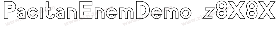 PacitanEnemDemo-z8X8X字体转换