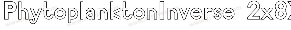 PhytoplanktonInverse-2x8X字体转换 PhytoplanktonInverse-2x8X字体转换