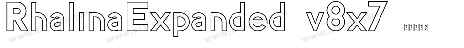 RhalinaExpanded-v8x7字体转换