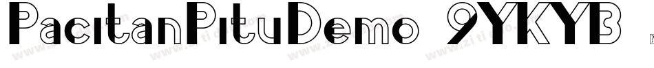 PacitanPituDemo-9YKYB字体转换
