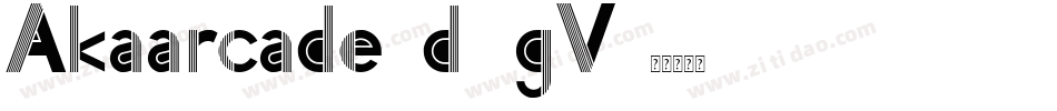 Akaarcade-d9gV字体转换