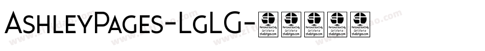 AshleyPages-LgLG字体转换