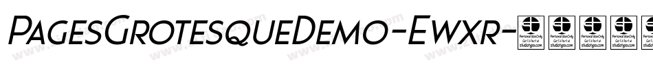 PagesGrotesqueDemo-Ewxr字体转换 PagesGrotesqueDemo-Ewxr字体转换