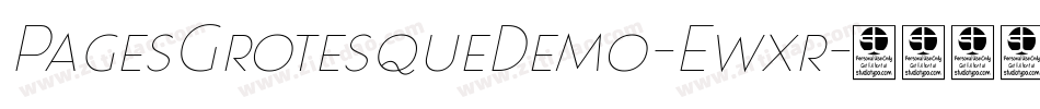 PagesGrotesqueDemo-Ewxr字体转换 PagesGrotesqueDemo-Ewxr字体转换