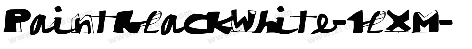 PaintblackWhite-1lXM字体转换