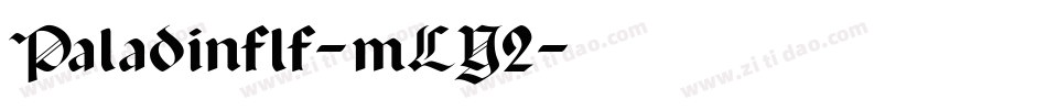 Paladinflf-mLY2字体转换