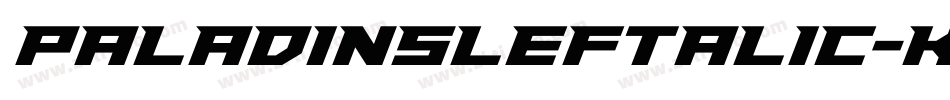 PaladinsLeftalic-KmB7字体转换