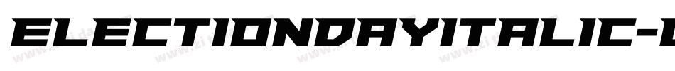 ElectionDayItalic-W6YO字体转换