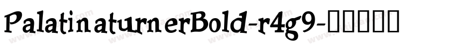 PalatinaturnerBold-r4g9字体转换 PalatinaturnerBold-r4g9字体转换