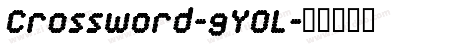 Crossword-9YOL字体转换