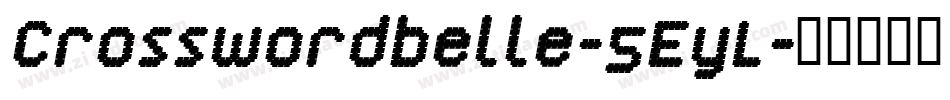 Crosswordbelle-5EyL字体转换