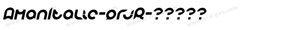 AmanItalic-grjR字体转换
