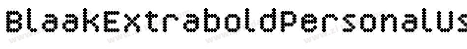 BlaakExtraboldPersonalUse-zzMD字体转换