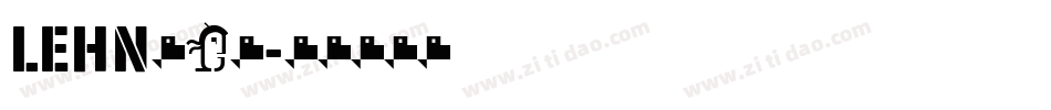 LEHN254字体转换
